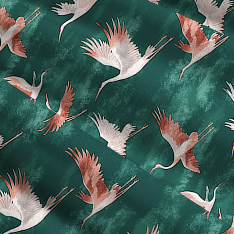 Tokyo-Tiger Cranes In Flight Maxi Skirt