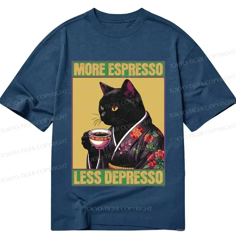 Tokyo-Tiger Up Caffeine Down Depression Classic T-Shirt