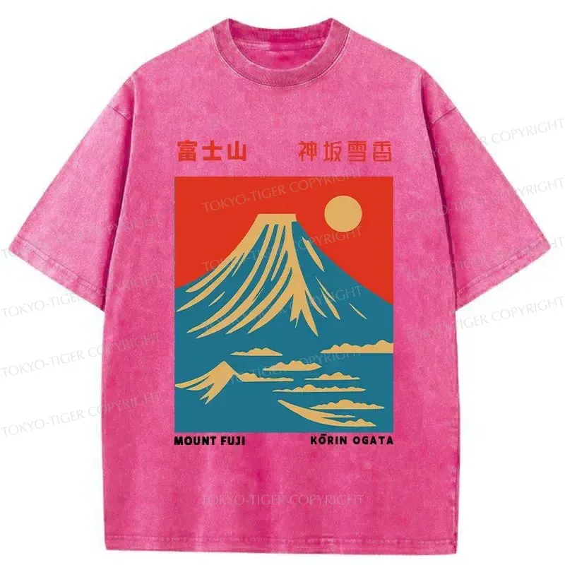 Tokyo-Tiger Mount Fuji Vintage Washed T-Shirt