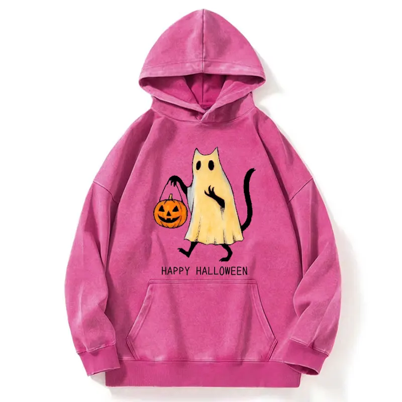 Tokyo-Tiger Halloween Cat Soul Washed Hoodie