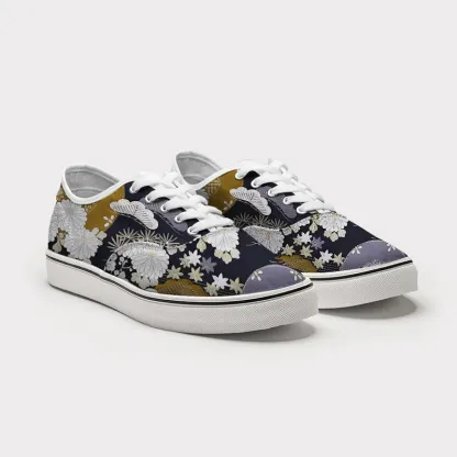 Tokyo-Tiger Japanese Floral Collection Canvas Shoes