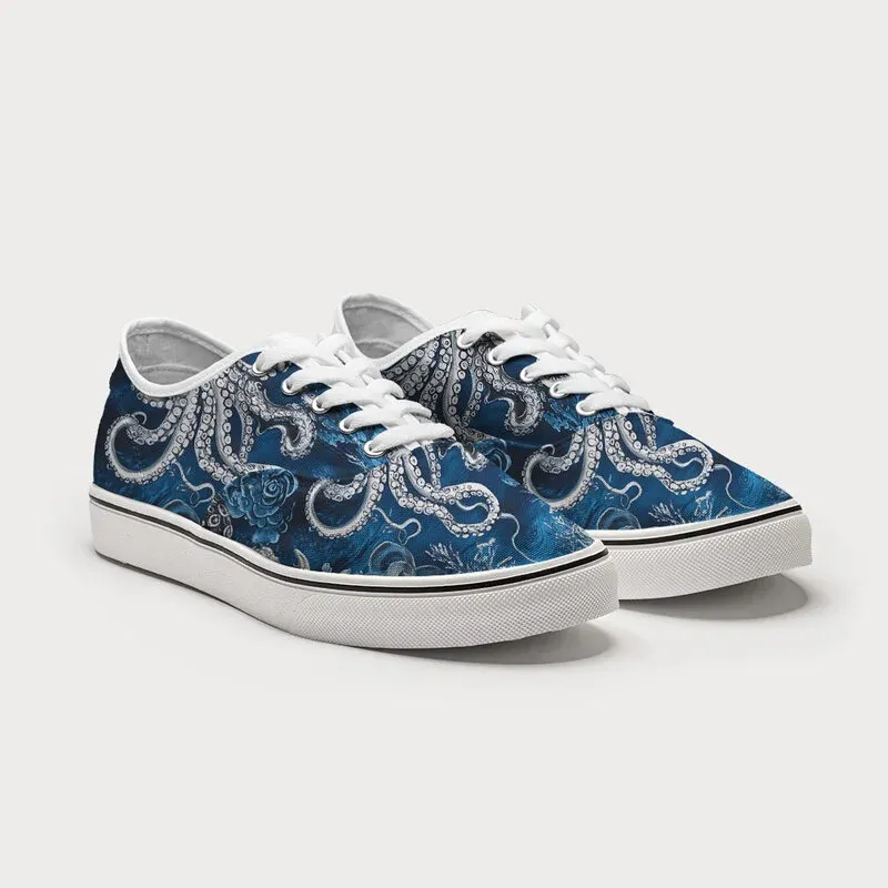Tokyo-Tiger Deep Sea Octopus Canvas Shoes