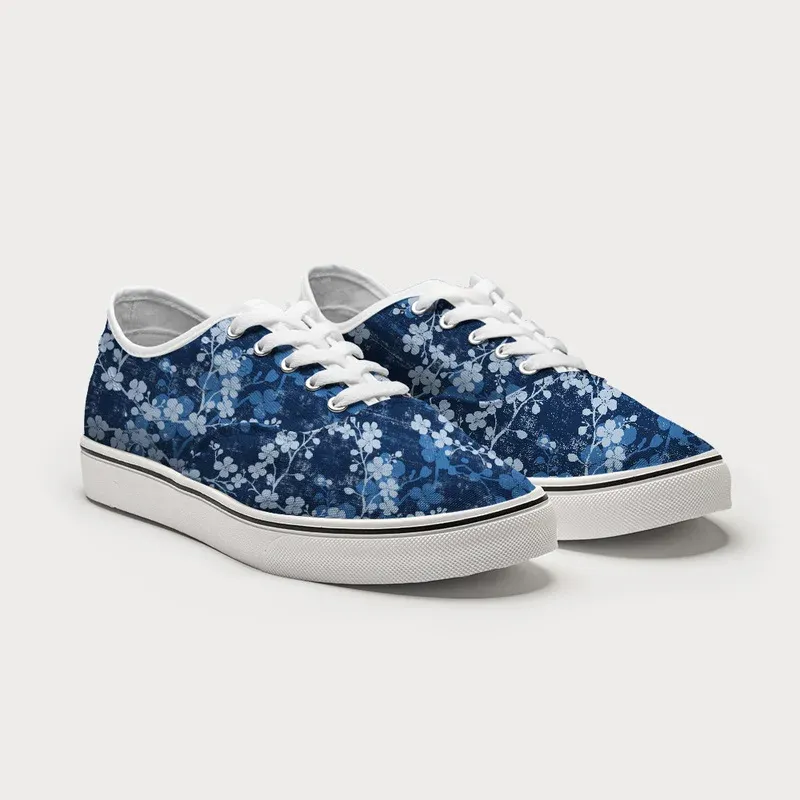 Tokyo-Tiger Midnight Blossoms Canvas Shoes