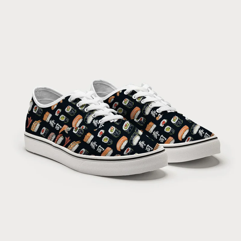 Tokyo-Tiger Delicious Sushi Canvas Shoes