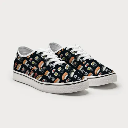 Tokyo-Tiger Delicious Sushi Canvas Shoes