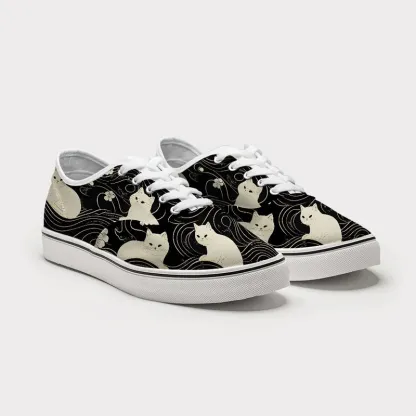 Tokyo-Tiger Mysterious Cat Canvas Shoes