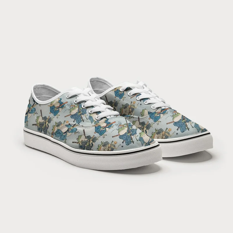 Tokyo-Tiger Frog Samurai Canvas Shoes