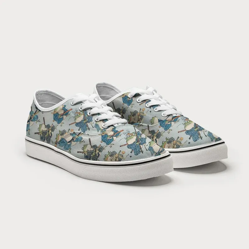 Tokyo-Tiger Frog Samurai Canvas Shoes