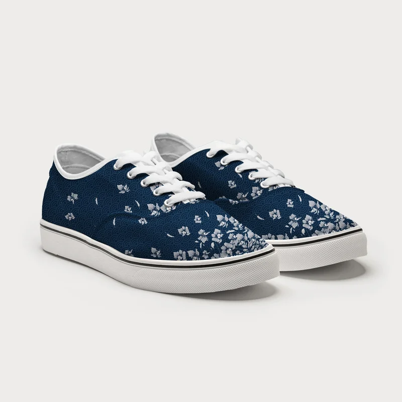 Tokyo-Tiger Falling Petals Canvas Shoes