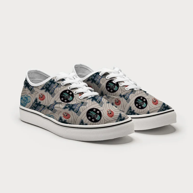 Tokyo-Tiger Traditional Japanese Amulets Canvas Shoes