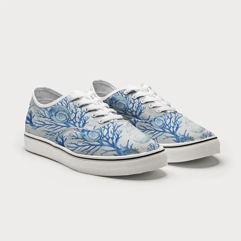 Tokyo-Tiger Shell And Coral Canvas Shoes
