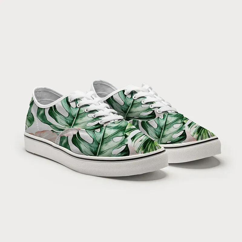 Tokyo-Tiger Island Blossoms Canvas Shoes