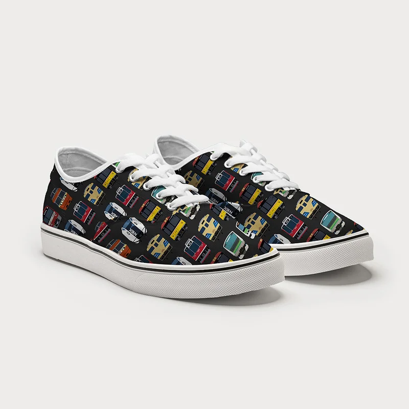 Tokyo-Tiger Japanese Traditional Trains Canvas Shoes