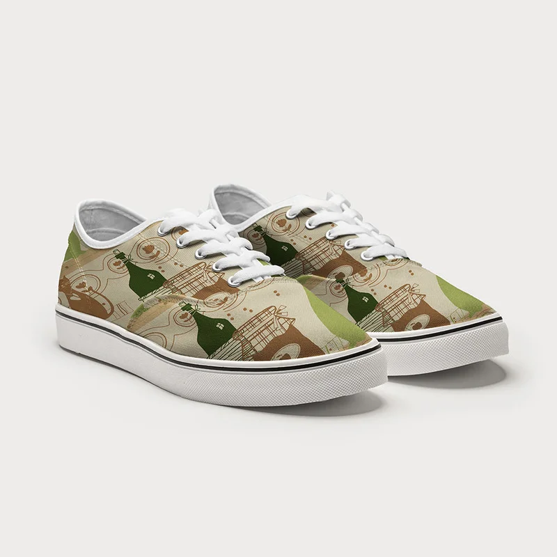 Tokyo-Tiger Cat On The Shelf Canvas Shoes