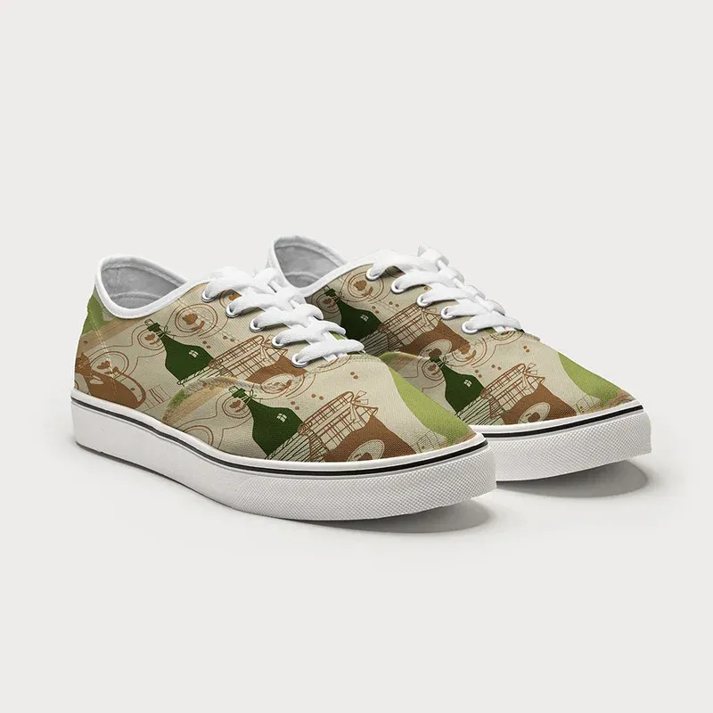 Tokyo-Tiger Cat On The Shelf Canvas Shoes