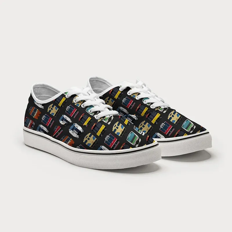 Tokyo-Tiger Japanese Traditional Trains Canvas Shoes
