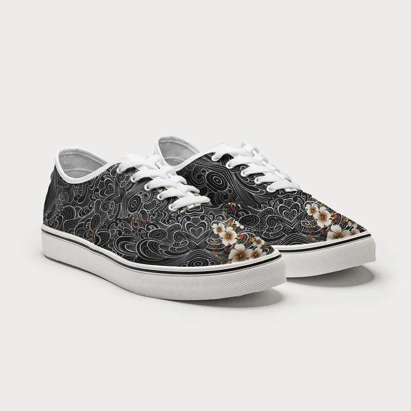 Tokyo-Tiger Floral Whirl Canvas Shoes
