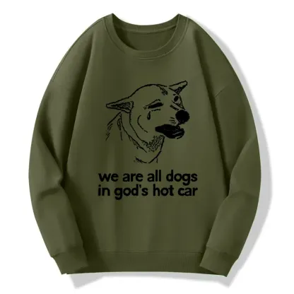 Tokyo-Tiger Sad Dog Funny Classic Sweatshirt