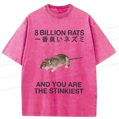 Tokyo-Tiger World's Stinkiest Rat Washed T-Shirt