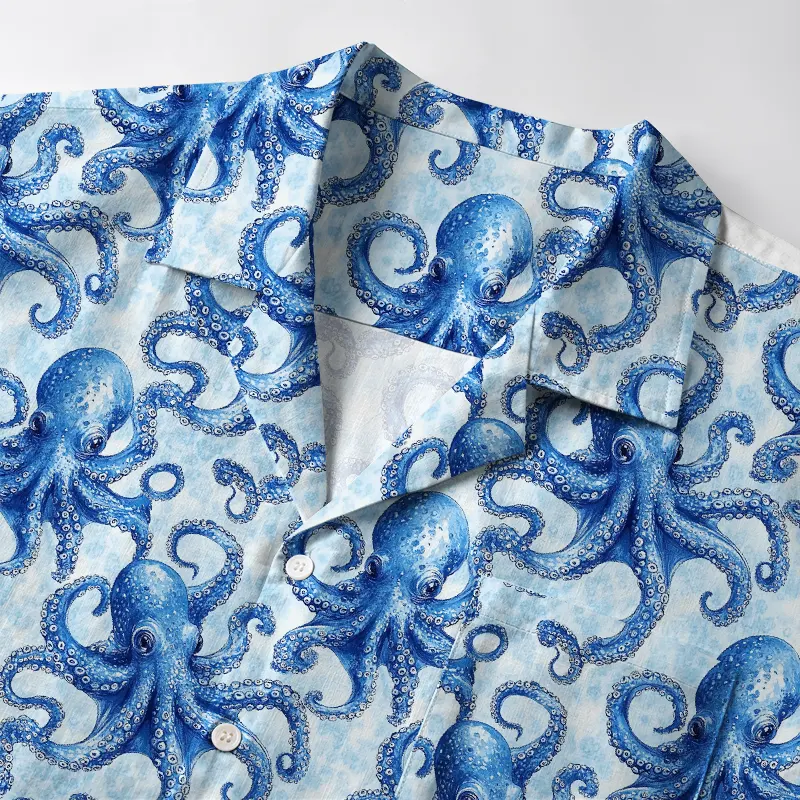 Tokyo-Tiger Oceanic Octopus Aloha Hawaiian Shirt