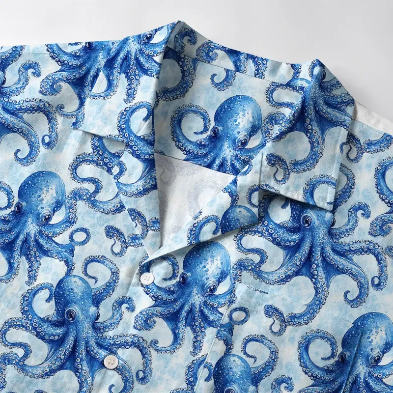 Tokyo-Tiger Oceanic Octopus Aloha Hawaiian Shirt