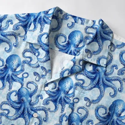 Tokyo-Tiger Oceanic Octopus Aloha Hawaiian Shirt