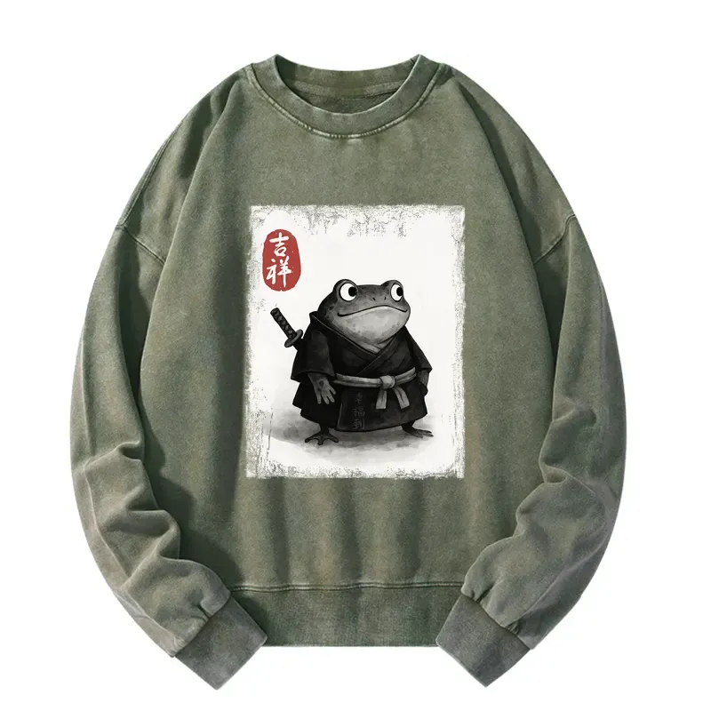 Tokyo-Tiger Blade of the Frog: A Samurai's Tale Washed Sweatshirt