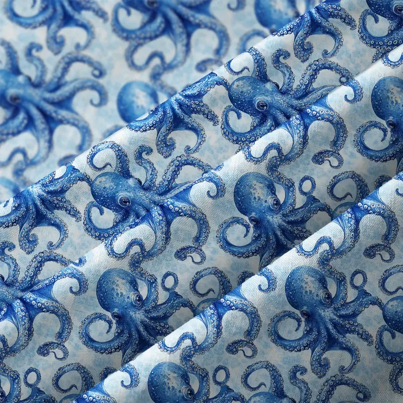 Tokyo-Tiger Oceanic Octopus Button-up Shirt