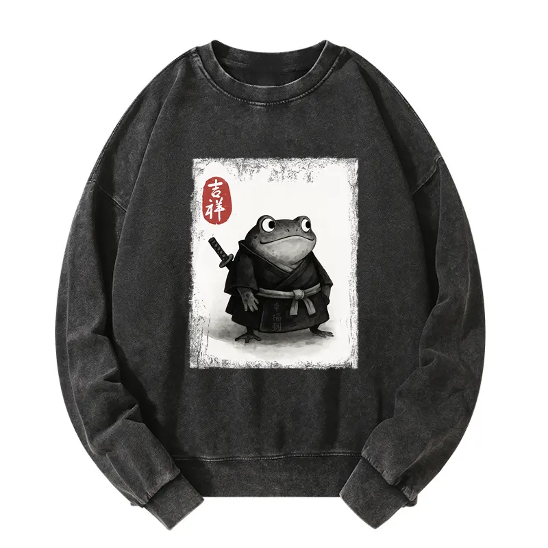 Tokyo-Tiger Blade of the Frog: A Samurai's Tale Washed Sweatshirt