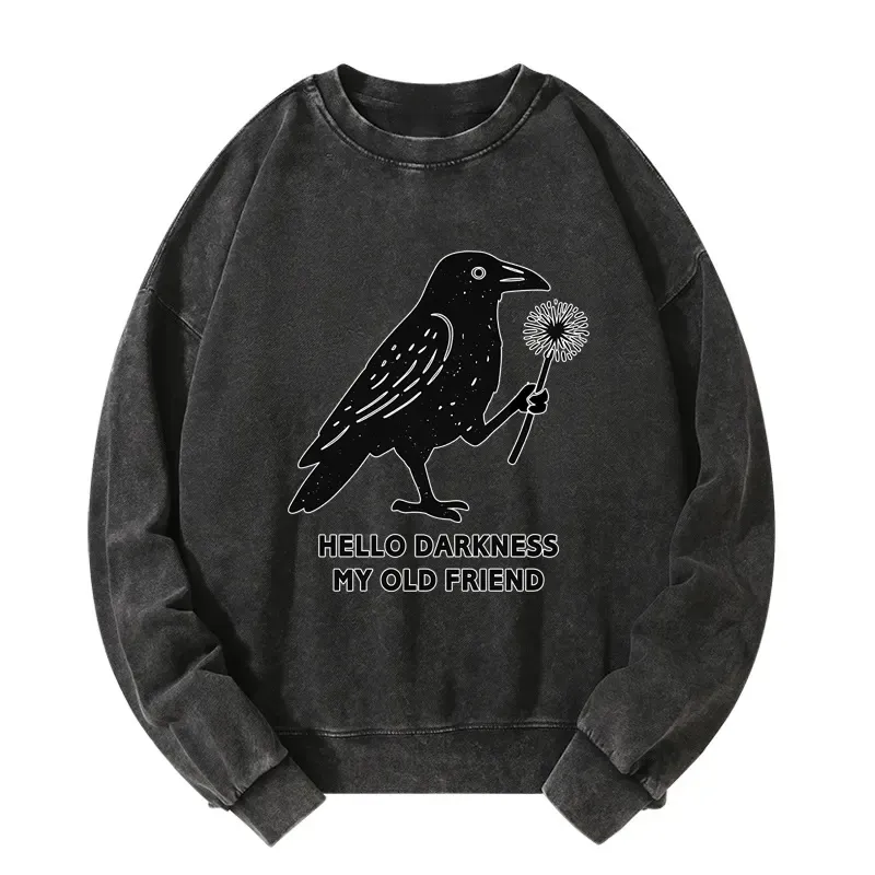 Tokyo-Tiger My Old Friend The Crow Washed Sweatshirt