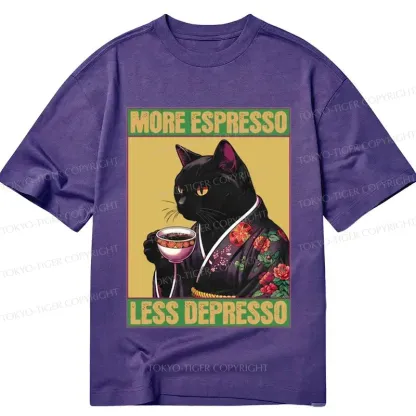 Tokyo-Tiger Up Caffeine Down Depression Classic T-Shirt