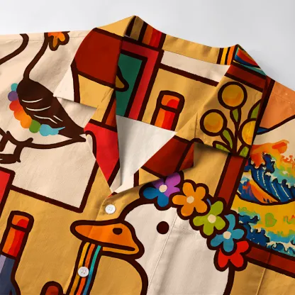 Tokyo-Tiger More Spaghetti Less Upsetti Goose Aloha Hawaiian Shirt