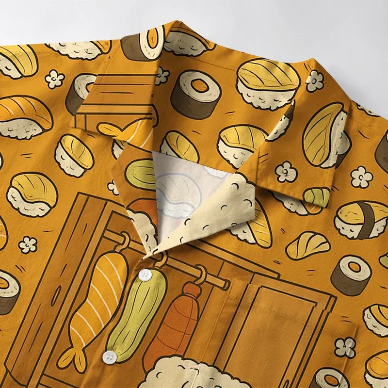 Tokyo-Tiger Sushi Clothes Selection Aloha Hawaiian Shirt
