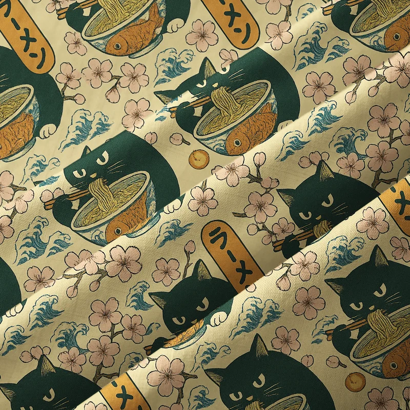 Tokyo-Tiger Ramen Lover Cat Aloha Hawaiian Shirt