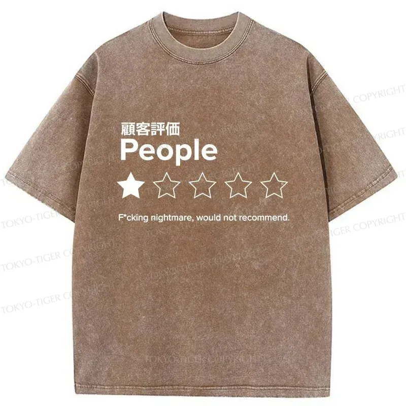 Tokyo-Tiger Evaluation People Washed T-Shirt