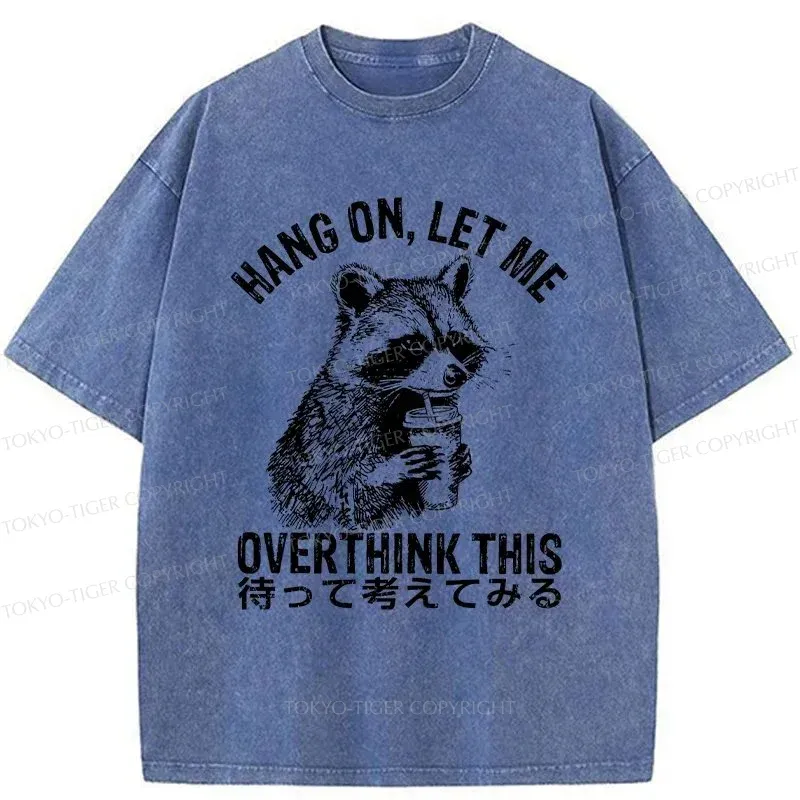 Tokyo-Tiger Overthink Raccoon Washed T-Shirt