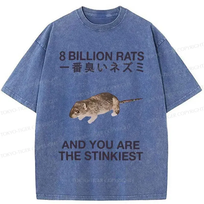 Tokyo-Tiger World's Stinkiest Rat Washed T-Shirt
