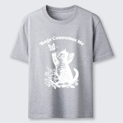 Tokyo-Tiger Rage Consumes Me Kitten Meme Classic T-Shirt