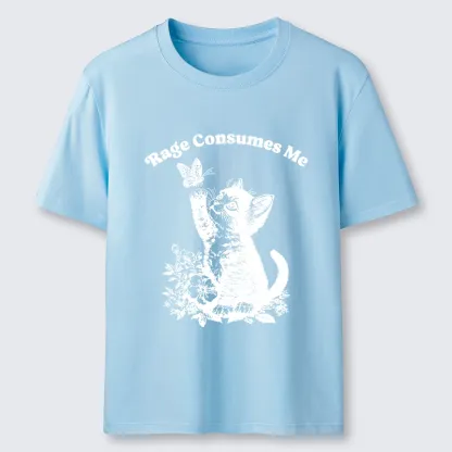 Tokyo-Tiger Rage Consumes Me Kitten Meme Classic T-Shirt