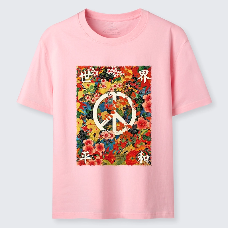 Tokyo-Tiger Bright Blooms Bring Global Calm Peace Classic T-Shirt