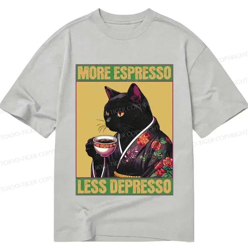 Tokyo-Tiger Up Caffeine Down Depression Classic T-Shirt