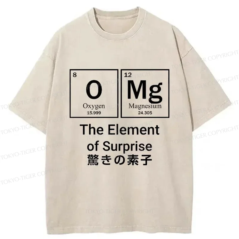 Tokyo-Tiger The Element Of Surprise Washed T-Shirt