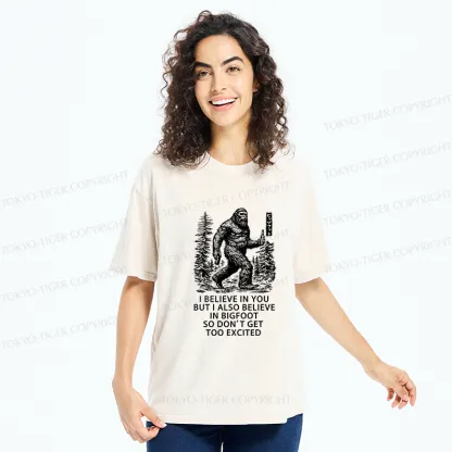 Tokyo-Tiger Bigfoot Walking In The Forest Washed T-Shirt