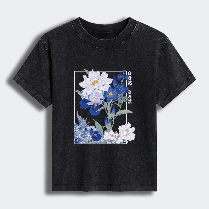 Tokyo-Tiger Blossoms Of The Firmament Women's Washed T-shirt