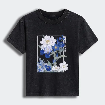 Tokyo-Tiger Blossoms Of The Firmament Women's Washed T-shirt