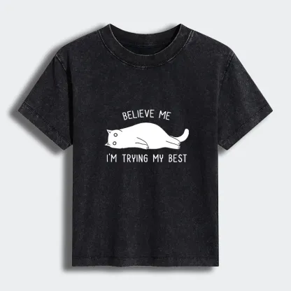 Tokyo-Tiger When Life Is Hard Nap First Women's Washed T-shirt