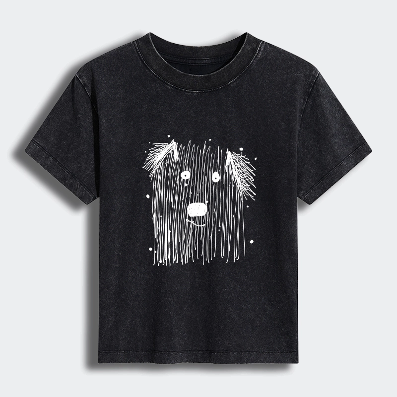 Tokyo-Tiger Fluffy Chaos In Dog Form Women's Washed T-shirt