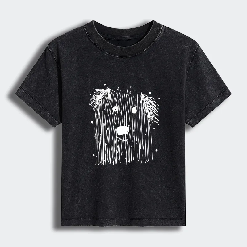 Tokyo-Tiger Fluffy Chaos In Dog Form Women's Washed T-shirt
