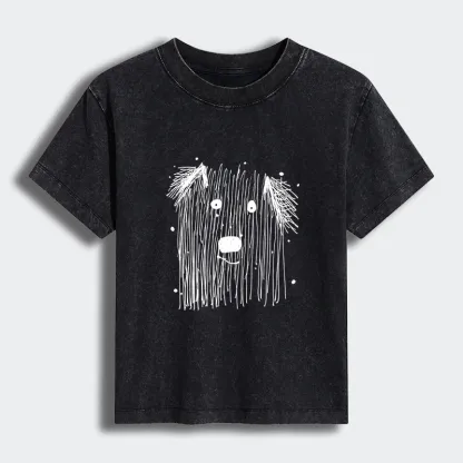 Tokyo-Tiger Fluffy Chaos In Dog Form Women's Washed T-shirt