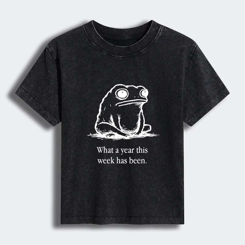 Tokyo-Tiger This Week Feels Like A Whole Year Women's Washed T-shirt